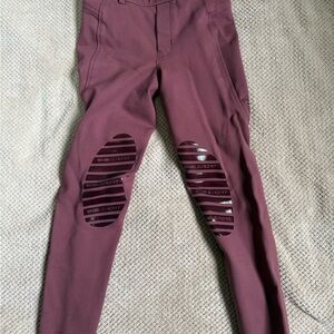 Kids Burgundy Elation Riding Pants